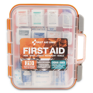 First Aid Only™ Ansi Class A Bulk First Aid Kit, 210 Pieces, Plastic Case freeshipping - TVN Wholesale